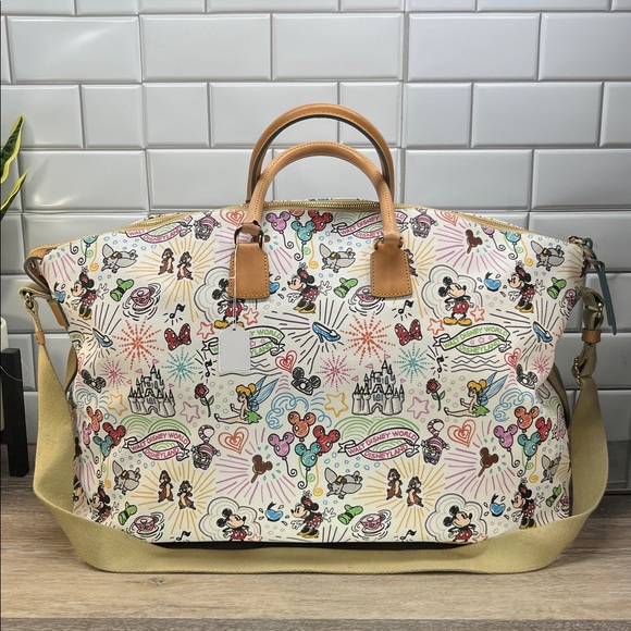 0149 DOONEY & BOURKE X DISNEY SKETCH DUFFLE WEEKENDER BAG 38830149 - Picture 2 of 15
